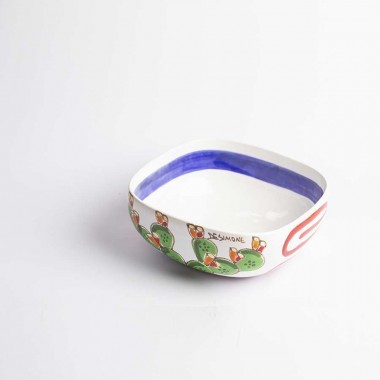 Insalatiera argilla Folk Fichi d'India CTQ22FC Ceramiche De Simone Insalatiera argilla Folk Fichi d'India CTQ22FC Ceramiche De Simone